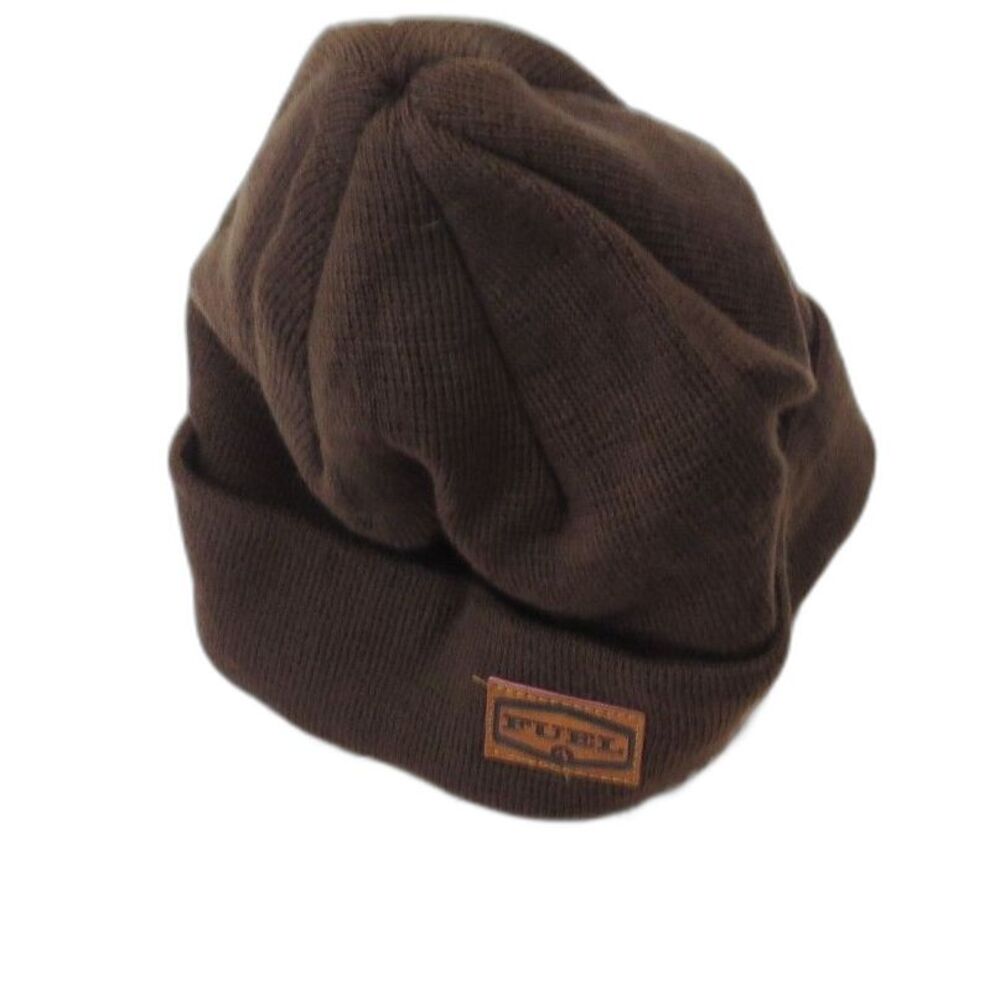 Fuel Motorcycles Dockyard Knit Beanie Brown OS Biker/Gorpcore NIP - Picture 3 of 6